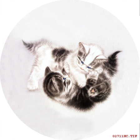 Cute Kitten Hand Embroidery Diy Beginner Kit