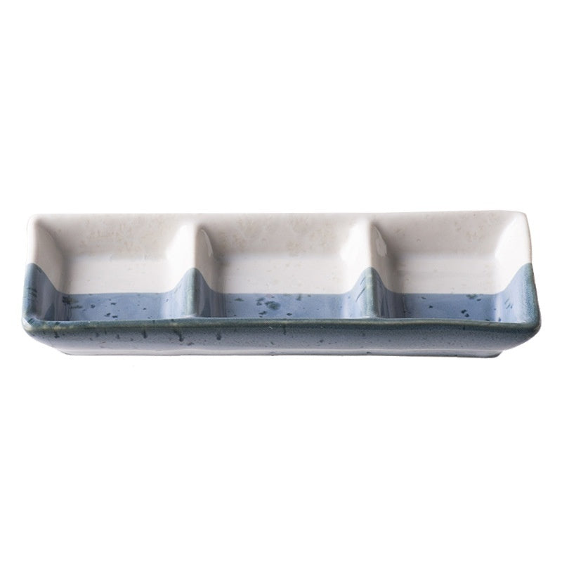 Square Ceramic Snack Sauce Ceramic Plate