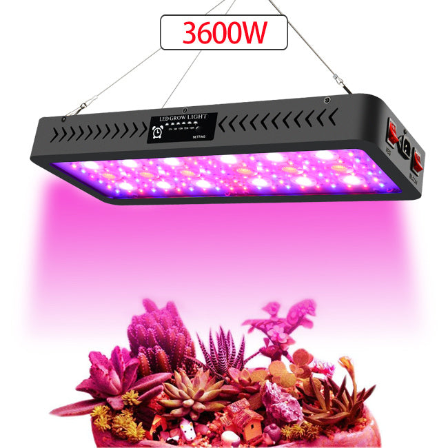 3600W LED Grow Light Dual Control & Timer | Full Spectrum Plant Lamp for Indoor Growing
