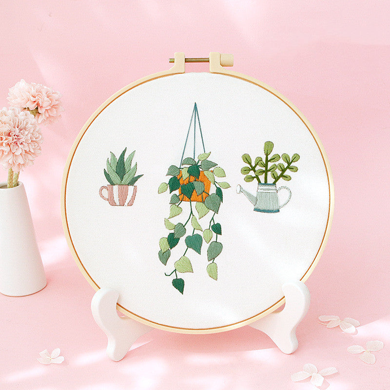 Cozy Scandinavian DIY Embroidery Flower Kit