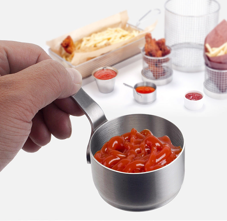 Stainless steel sauce bowl