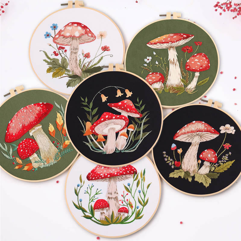 DIY Mushroom Embroidery Kit – Perfect for Beginners