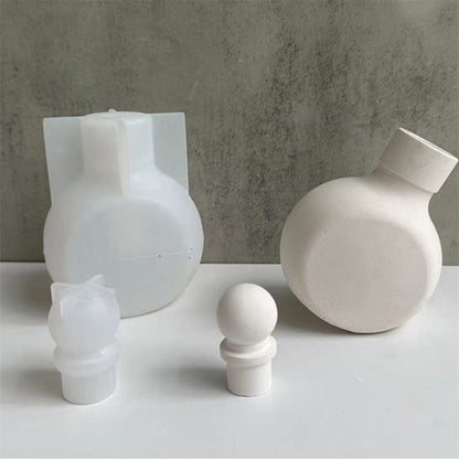 DIY Perfume Bottle Vase Plaster Silicone Mold