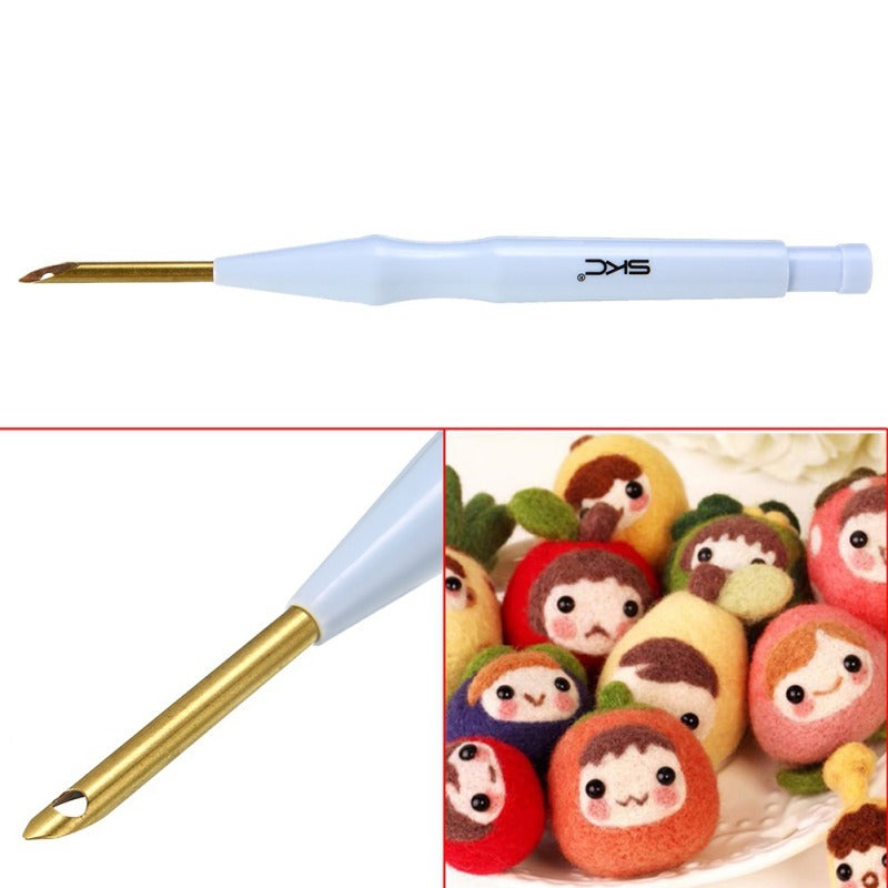 Thick Copper Tube Embroidery Needle – Russian Copper Stamp Design