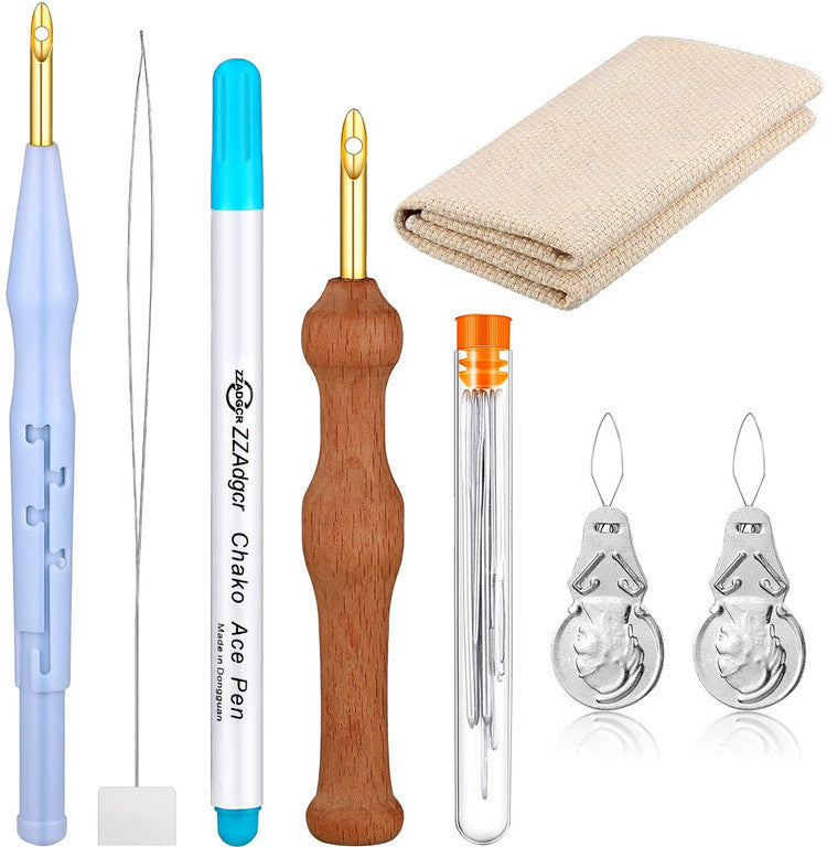 Creative 14-Piece Russian Punch Needle Embroidery Kit