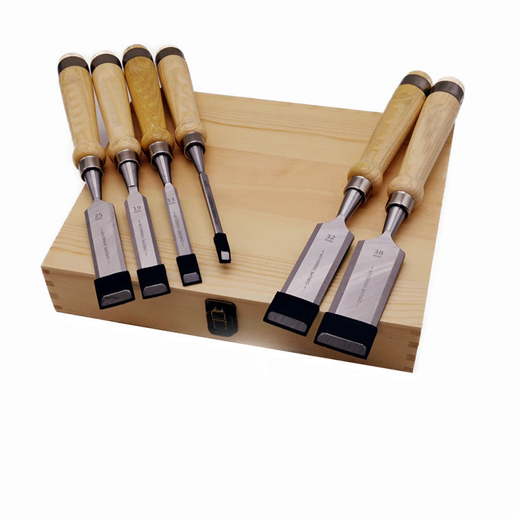 6 Piece Wood Handle Chisels Woodworking Set Woodworking Tools Professional Woodworking Tools