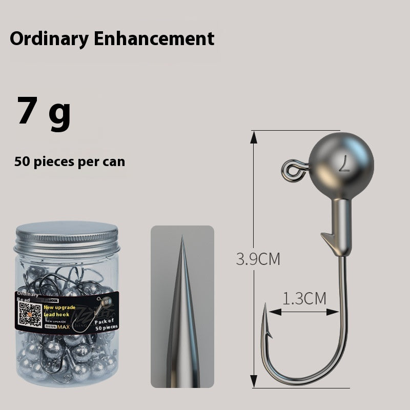50pcs Jig Fishing Hooks – Tough, Sharp, Dependable