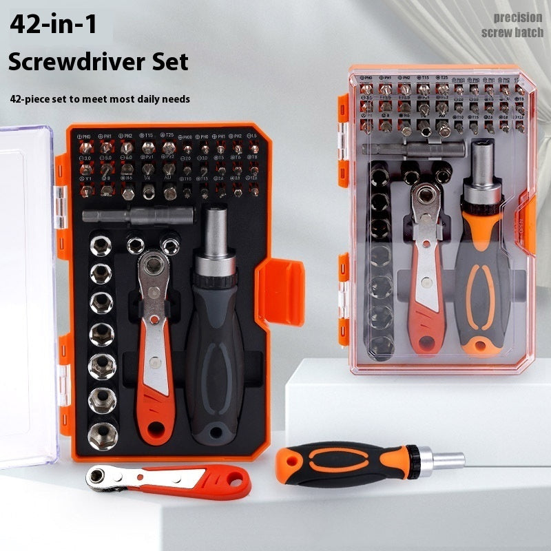 42 In 1 Ratchet Screwdriver Set Hardware Tools Multi-Function Precision Hardware Tool Kit