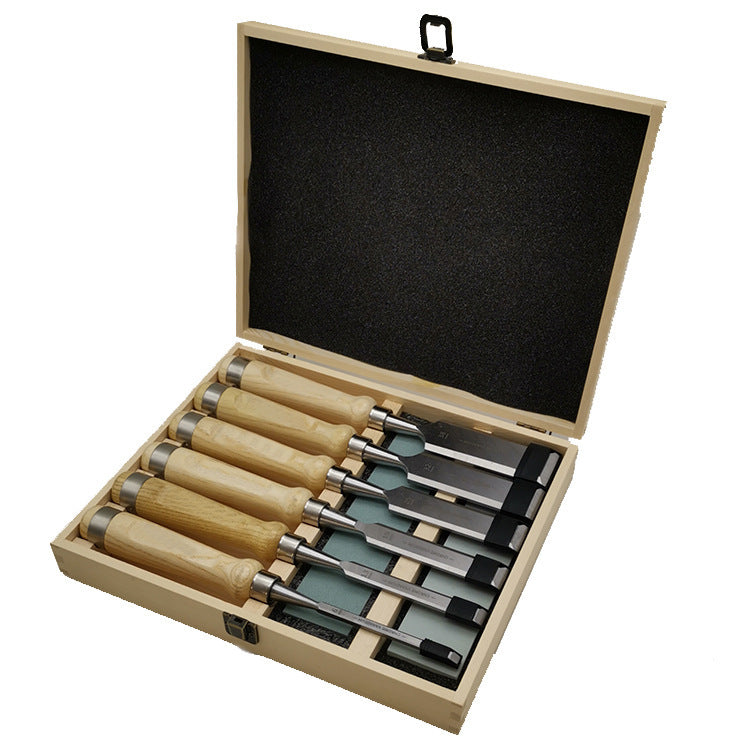 6 Piece Wood Handle Chisels Woodworking Set Woodworking Tools Professional Woodworking Tools