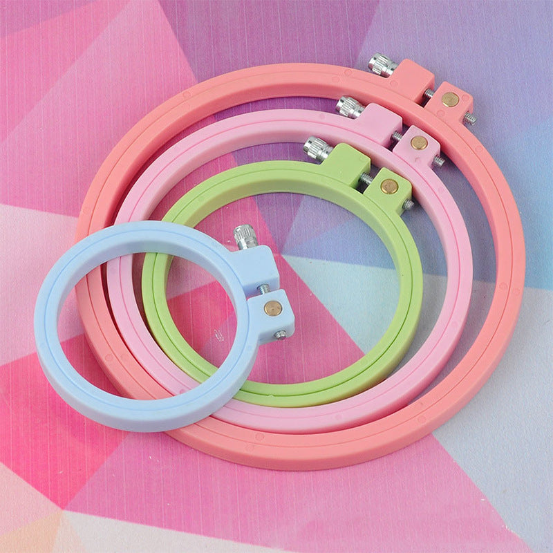 Embroidery Made Fun with Colorful Stitch Hoops