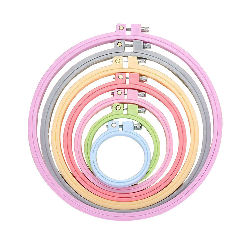Embroidery Made Fun with Colorful Stitch Hoops