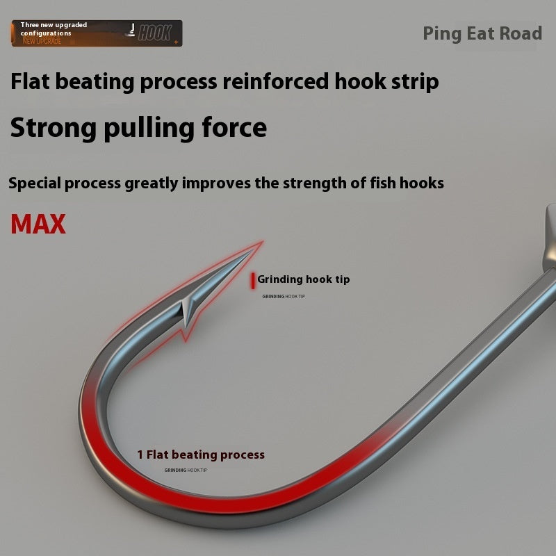 50pcs Jig Fishing Hooks – Tough, Sharp, Dependable