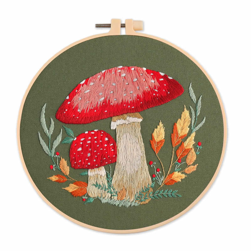 DIY Mushroom Embroidery Kit – Perfect for Beginners