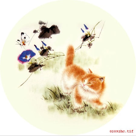 Cute Kitten Hand Embroidery Diy Beginner Kit