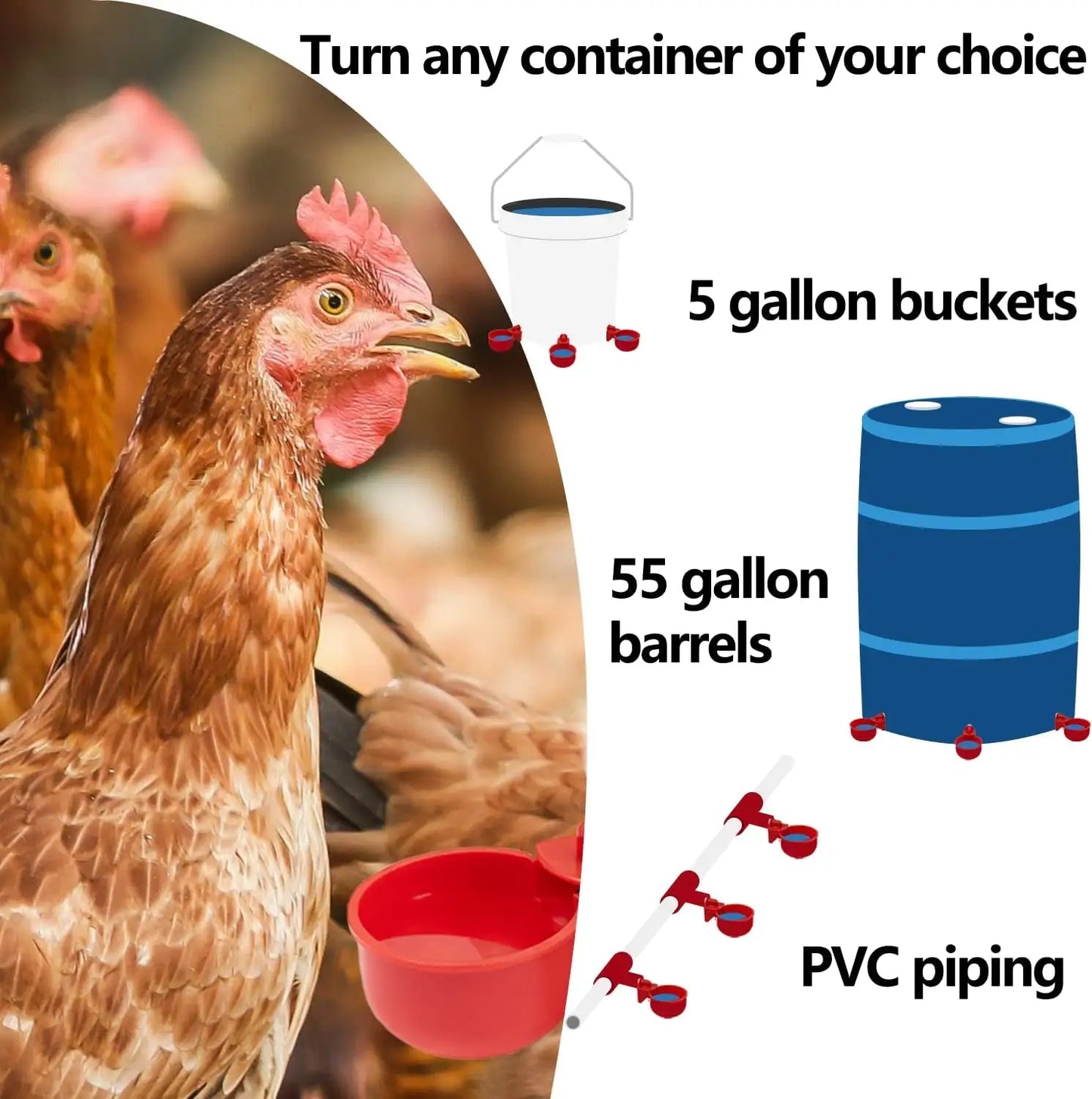 Automatic Chicken Water Cups for Poultry