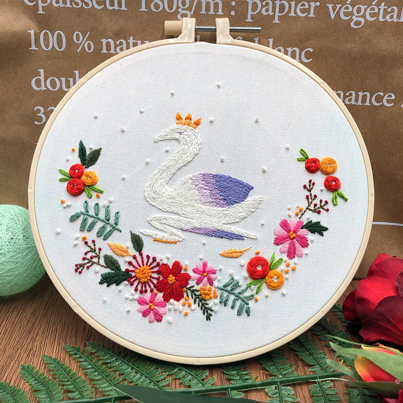 Diy Hand Embroidery Material Kit Creative Novice