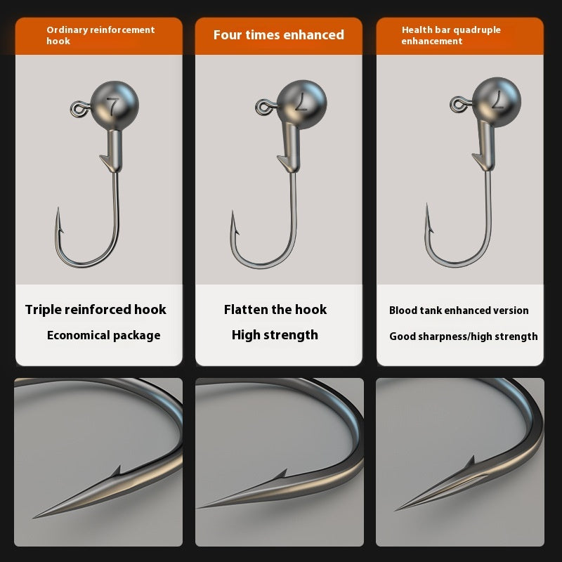50pcs Jig Fishing Hooks – Tough, Sharp, Dependable