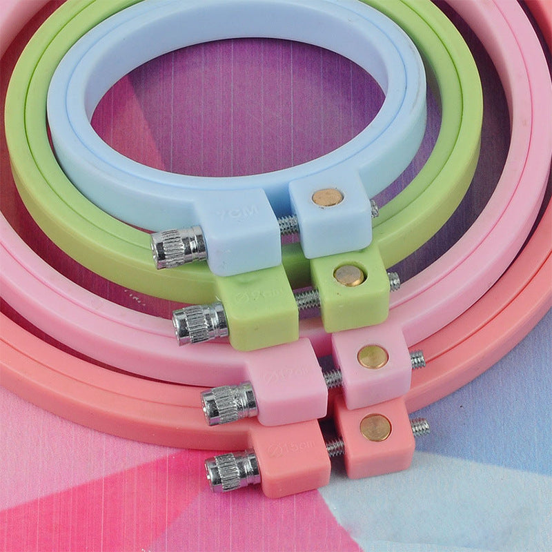Embroidery Made Fun with Colorful Stitch Hoops