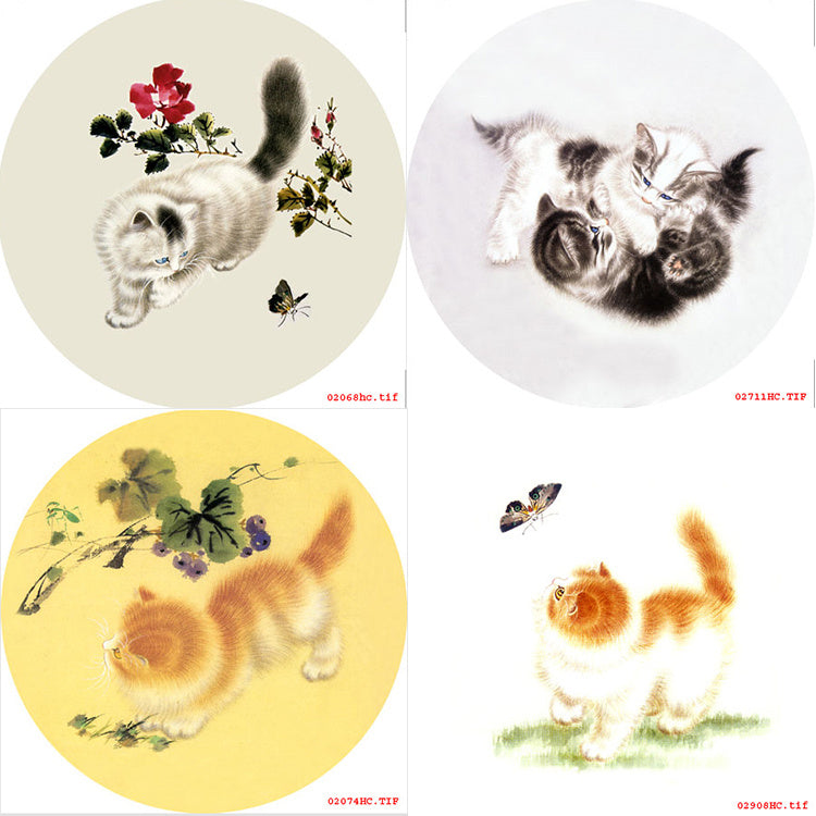 Cute Kitten Hand Embroidery Diy Beginner Kit