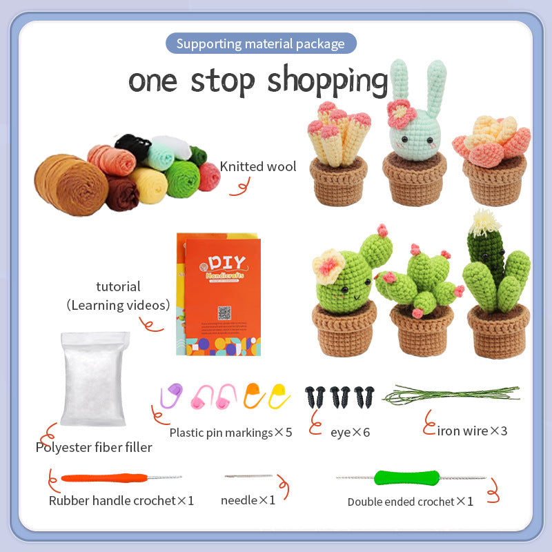 DIY Knitting Supplies Crochet Starter Kit with Step-by-Step Video Tutorials, Learn to Crochet Kits for Adults and Kids-1