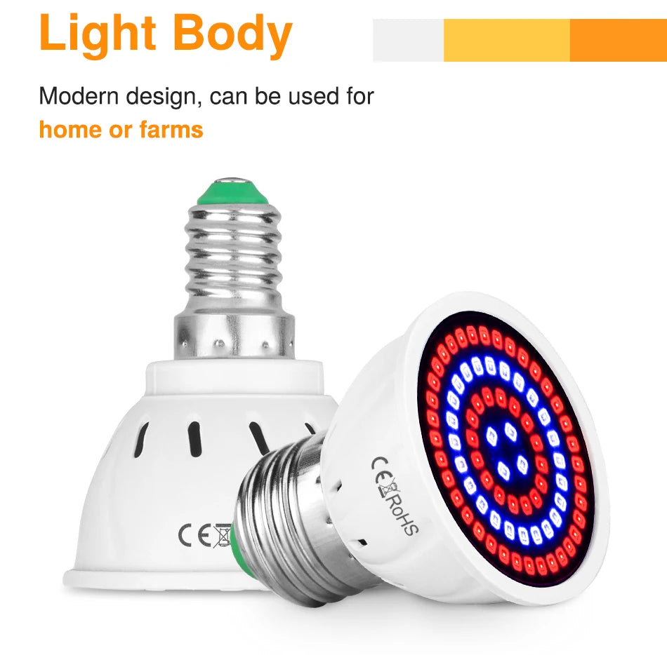 LED Grow Full Spectrum Bulb E27 E14 GU10 MR16 220V Greenhouse Hydroponic Lamp Grow Light For Indoor Plant Phyto Flower Lamp