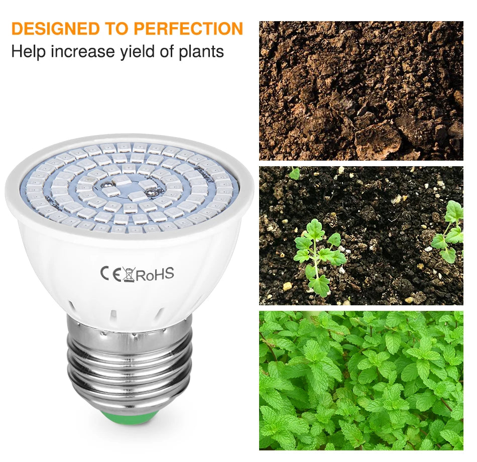 LED Grow Full Spectrum Bulb E27 E14 GU10 MR16 220V Greenhouse Hydroponic Lamp Grow Light For Indoor Plant Phyto Flower Lamp