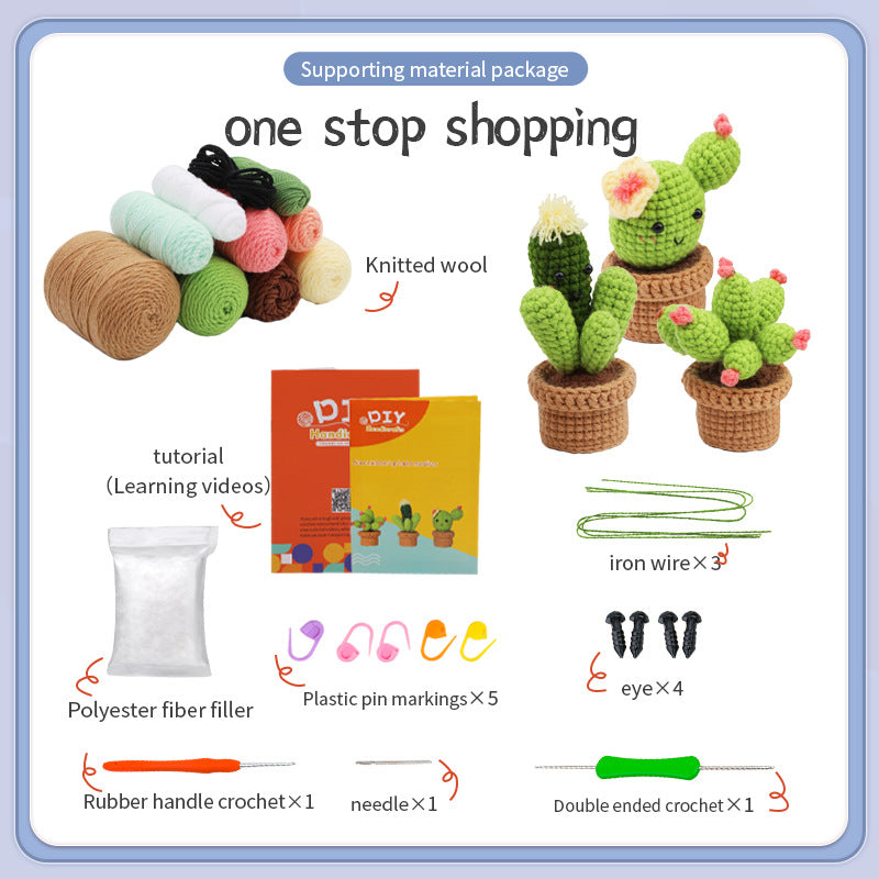 DIY Knitting Supplies Crochet Starter Kit with Step-by-Step Video Tutorials, Learn to Crochet Kits for Adults and Kids-5