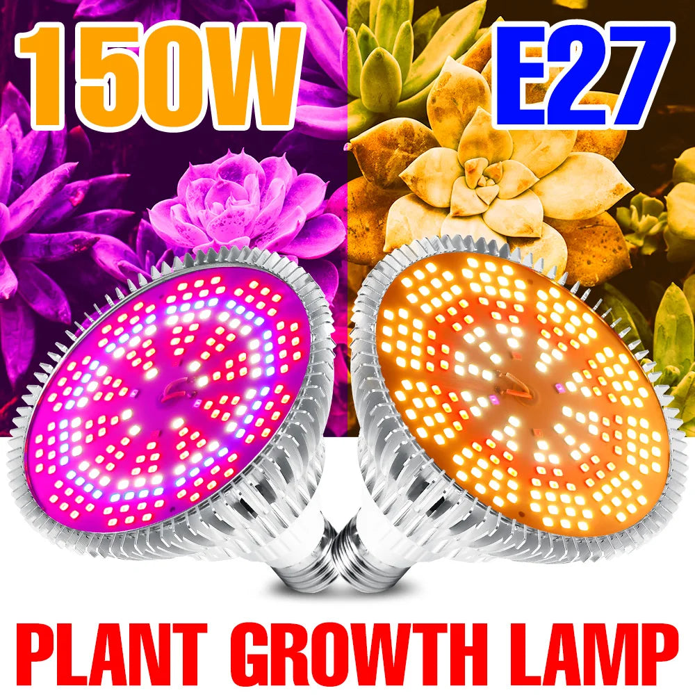 E27 LED Grow Light Bulb E14 Full Spectrum Plant Lamp Indoor Flower Seeds Hydroponics Cultivation Lights For Vegetable Growth Box