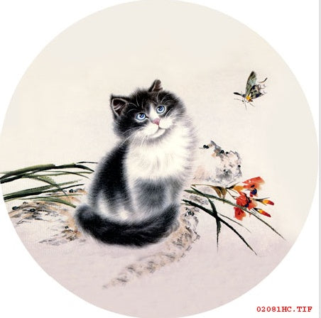 Cute Kitten Hand Embroidery Diy Beginner Kit