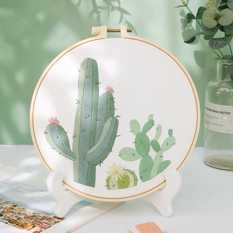 Cozy Scandinavian DIY Embroidery Flower Kit
