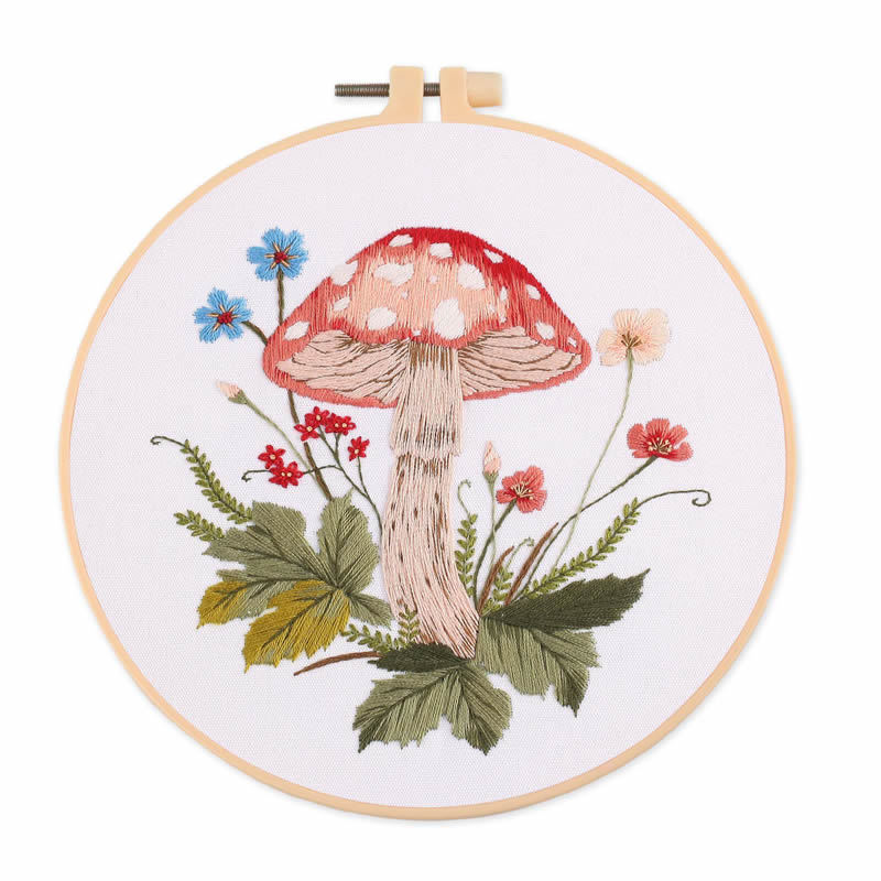 DIY Mushroom Embroidery Kit – Perfect for Beginners