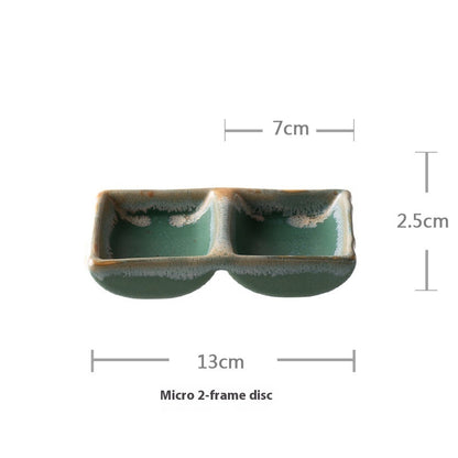 Square Ceramic Snack Sauce Ceramic Plate