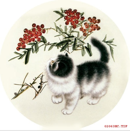 Cute Kitten Hand Embroidery Diy Beginner Kit