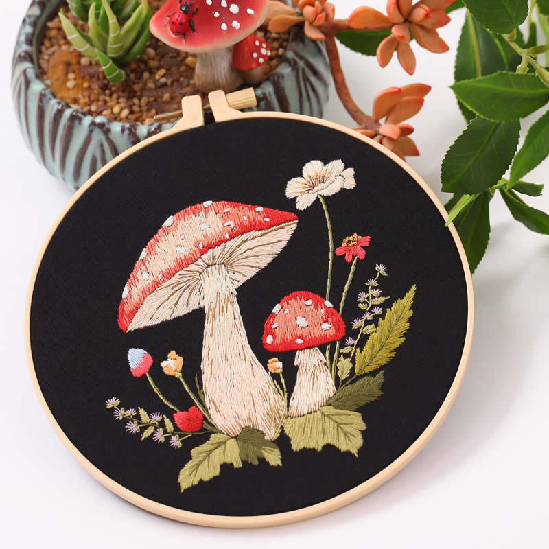 DIY Mushroom Embroidery Kit – Perfect for Beginners