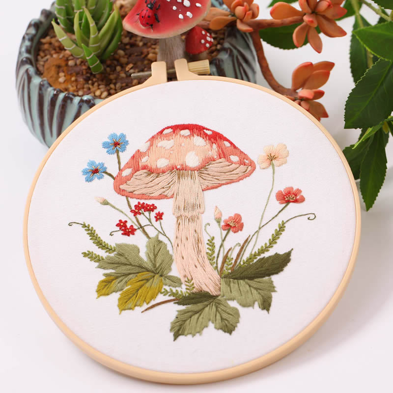 DIY Mushroom Embroidery Kit – Perfect for Beginners