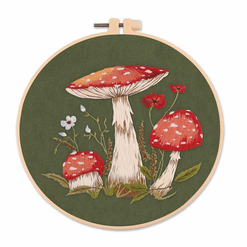 DIY Mushroom Embroidery Kit – Perfect for Beginners