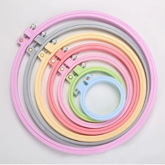 Embroidery Made Fun with Colorful Stitch Hoops