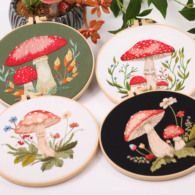 DIY Mushroom Embroidery Kit – Perfect for Beginners