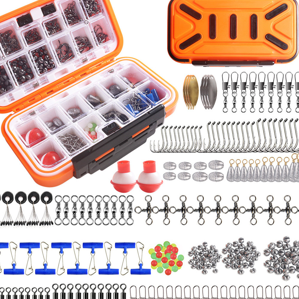 254pcs Fishing Tackle Set – Durable Waterproof Box