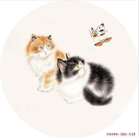 Cute Kitten Hand Embroidery Diy Beginner Kit