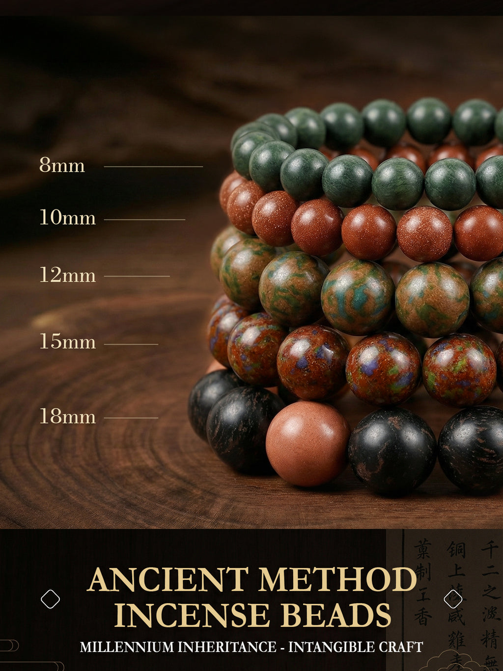 Traditional Chinese Medicine Jewelry Bead Bracelet - Healing Stone TCM Bracelet - Zen Wellness Gift - Handmade Natural Stone Jewelry - Balance and Harmony Wristband