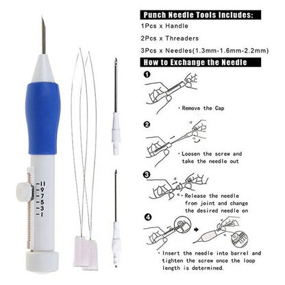 Embroidery Pen Set with Magic Patterns: DIY Craft Kit