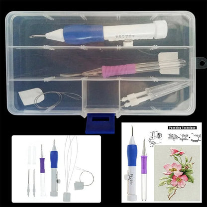 Embroidery Pen Set with Magic Patterns: DIY Craft Kit